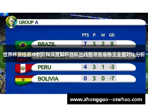 世界杯资格赛冲刺阶段深度解析各队出线前景谁最稳定全面对比分析